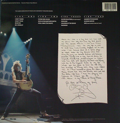 Ozzy Osbourne, Randy Rhoads : Tribute (2xLP, Album, DMM)