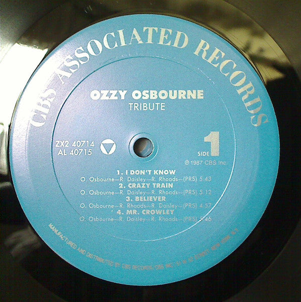 Ozzy Osbourne, Randy Rhoads : Tribute (2xLP, Album, DMM)