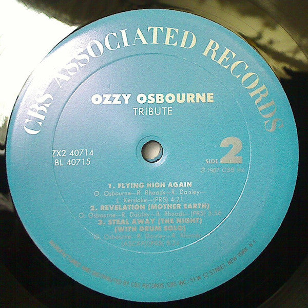 Ozzy Osbourne, Randy Rhoads : Tribute (2xLP, Album, DMM)