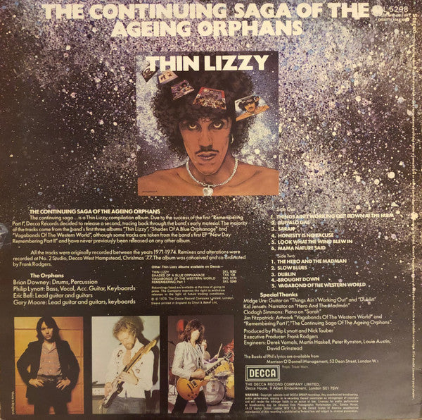Thin Lizzy : The Continuing Saga Of The Ageing Orphans (LP, Comp)