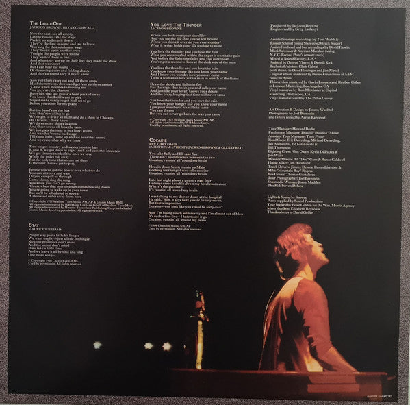 Jackson Browne : Running On Empty (LP, Album, RE, RM)