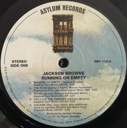 Jackson Browne : Running On Empty (LP, Album, RE, RM)