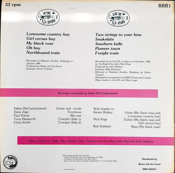 Helen And The Horns : Helen And The Horns (LP, Album)