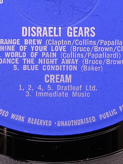 Cream (2) : Disraeli Gears (LP, Album, Lam)