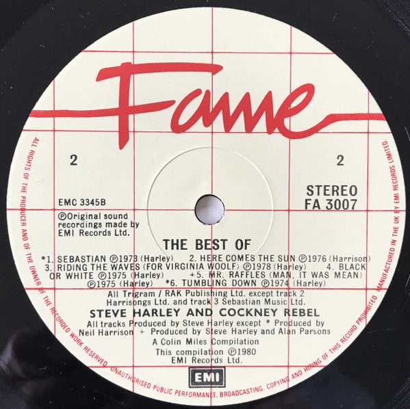 Steve Harley And Cockney Rebel* : The Best Of Steve Harley And Cockney Rebel (LP, Comp, RE)