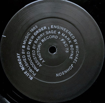 New Order : Blue Monday (12", Single, A2/)