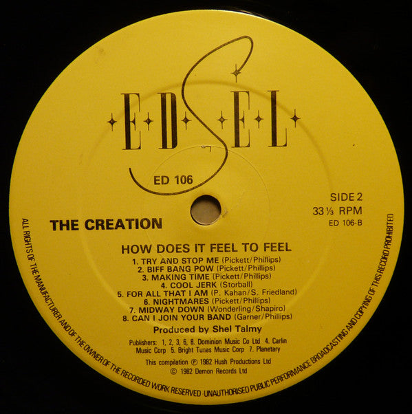 The Creation (2) : How Does It Feel To Feel (LP, Comp)