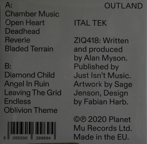 Ital Tek : Outland (LP, Ltd, Whi)