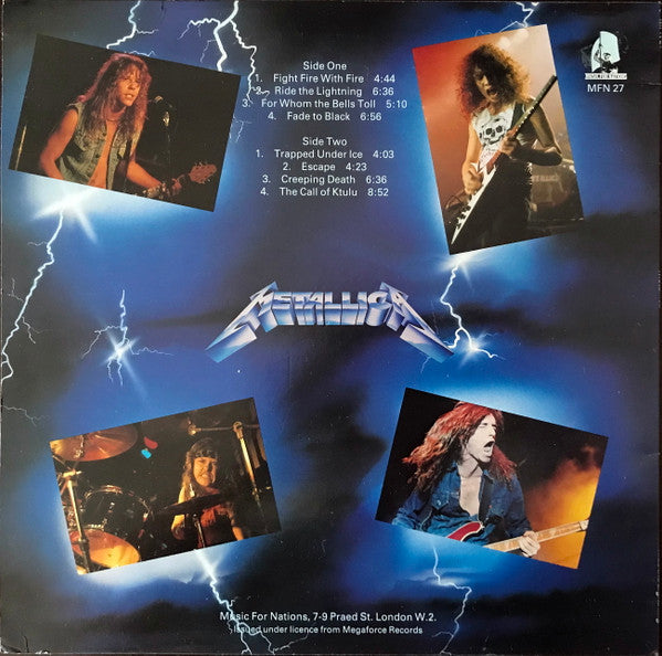 Metallica : Ride The Lightning (LP, Album)