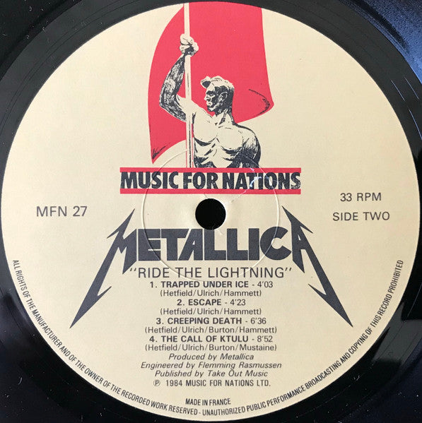 Metallica : Ride The Lightning (LP, Album)