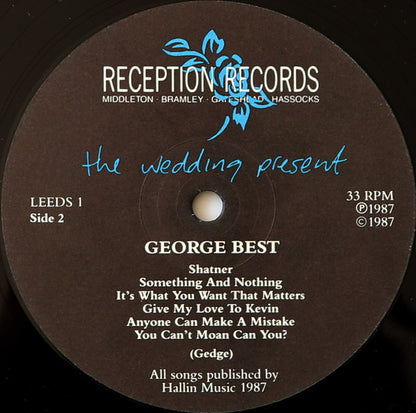 The Wedding Present : George Best (LP, Album, DMM)