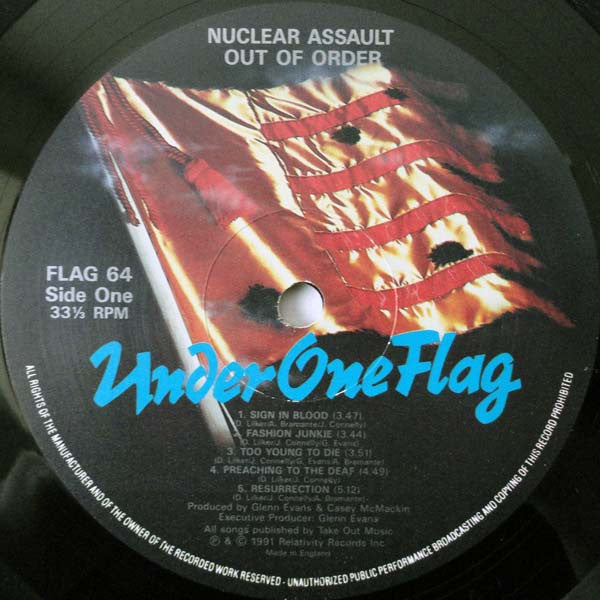 Nuclear Assault : Out Of Order (LP, Album)