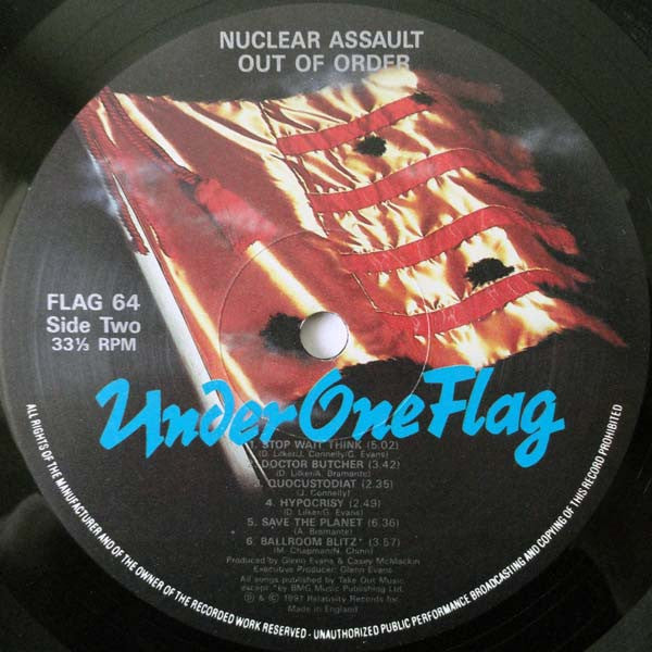 Nuclear Assault : Out Of Order (LP, Album)