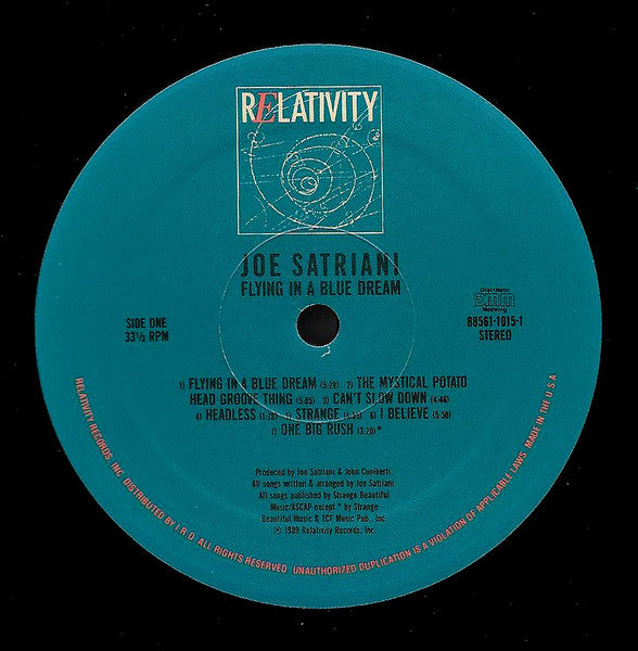 Joe Satriani : Flying In A Blue Dream (LP, Album)