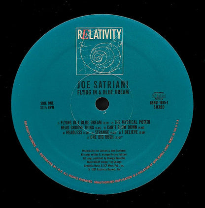 Joe Satriani : Flying In A Blue Dream (LP, Album)