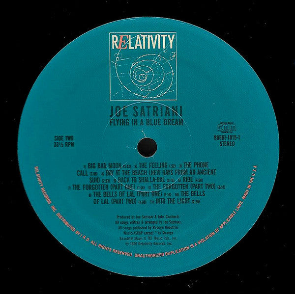 Joe Satriani : Flying In A Blue Dream (LP, Album)