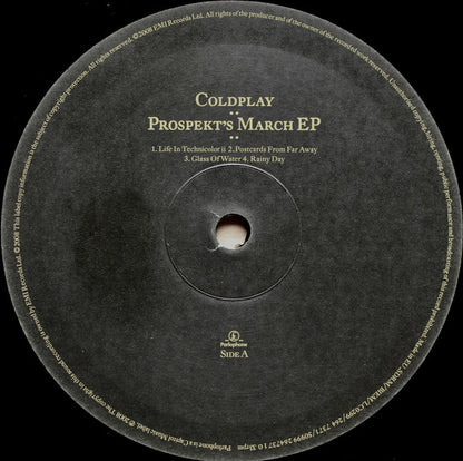 Coldplay : Prospekt's March EP (12", EP, Ltd)