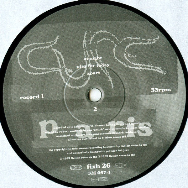 Cure* : Paris (2xLP, Album)