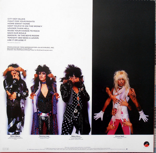 Mötley Crüe : Theatre Of Pain (LP, Album)