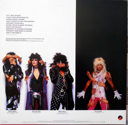 Mötley Crüe : Theatre Of Pain (LP, Album)