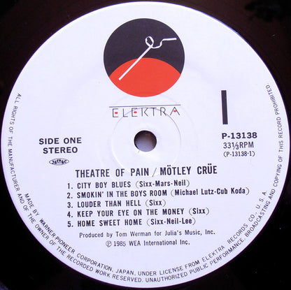 Mötley Crüe : Theatre Of Pain (LP, Album)