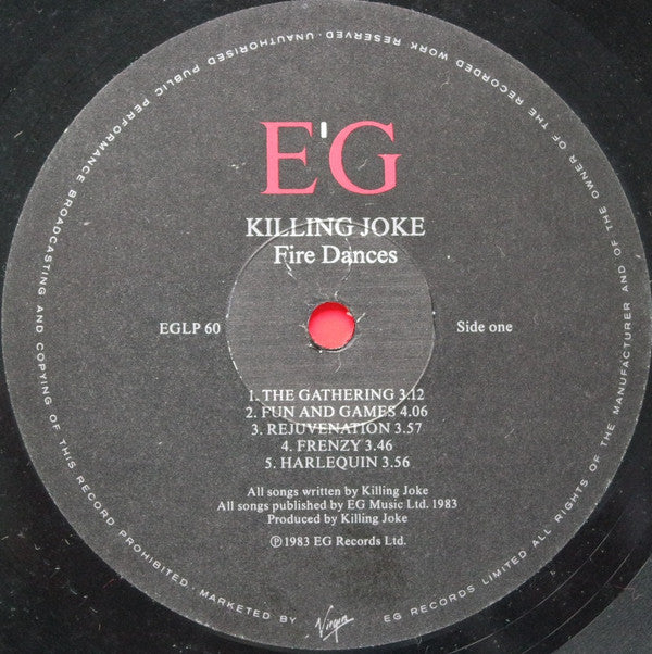 Killing Joke : Fire Dances (LP, Album, RE)