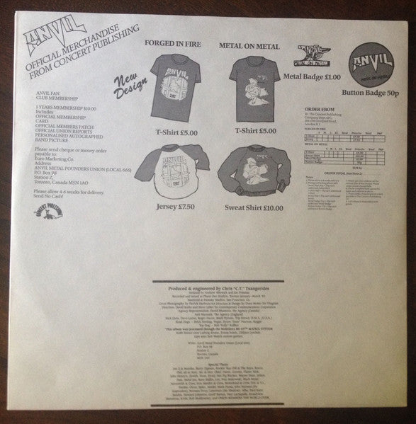 Anvil : Forged In Fire (LP, Album)