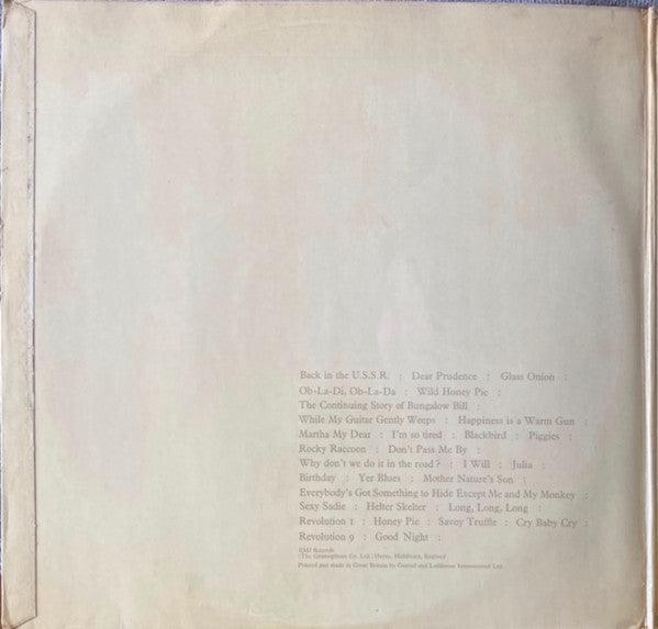 The Beatles : The Beatles (2xLP, Album, Num)