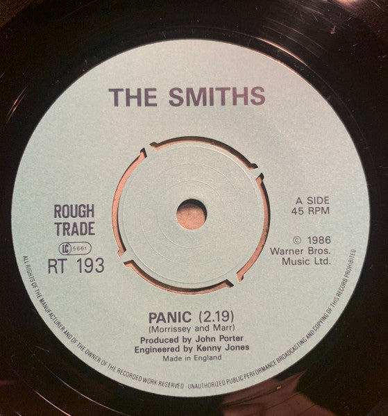 The Smiths : Panic (7", Single, MPO)