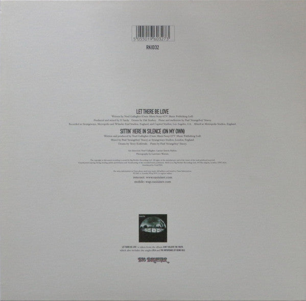 Oasis (2) : Let There Be Love (10", Single)