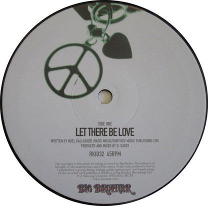 Oasis (2) : Let There Be Love (10", Single)