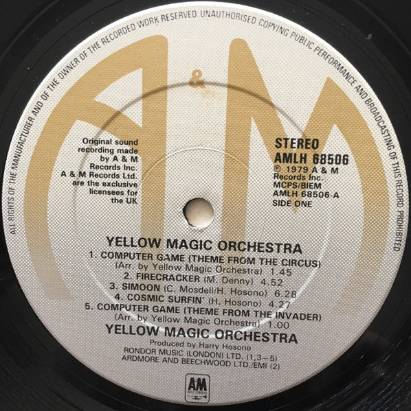 Yellow Magic Orchestra : Yellow Magic Orchestra (LP, Album, RP)