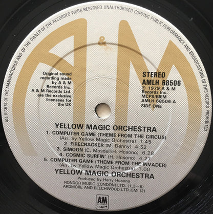 Yellow Magic Orchestra : Yellow Magic Orchestra (LP, Album, RP)