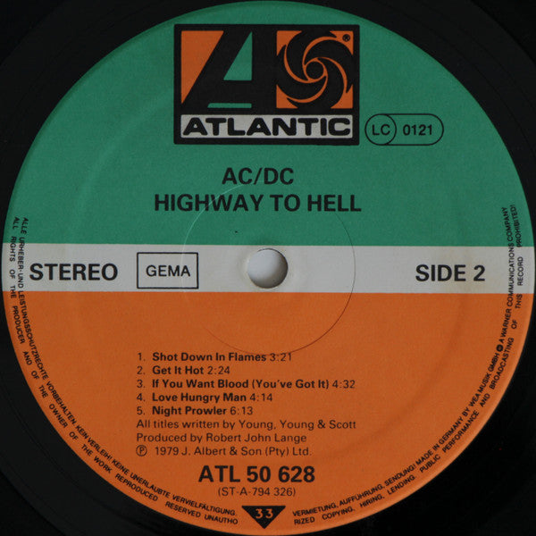 AC/DC : Highway To Hell (LP, Album)