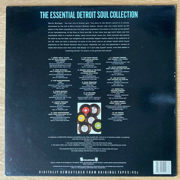 Various : The Essential Detroit Soul Collection (LP, Comp)