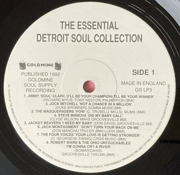 Various : The Essential Detroit Soul Collection (LP, Comp)