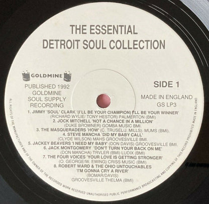 Various : The Essential Detroit Soul Collection (LP, Comp)