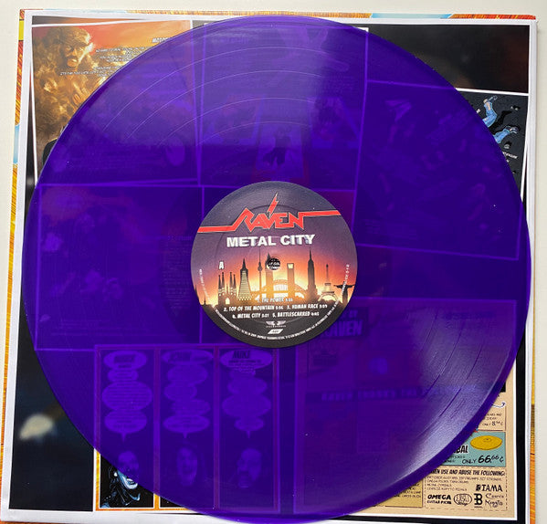 Raven (6) : Metal City (LP, Album, Pur)