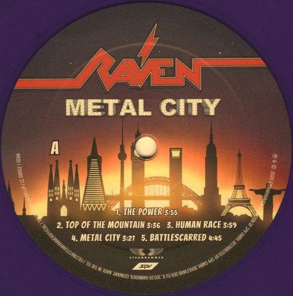 Raven (6) : Metal City (LP, Album, Pur)