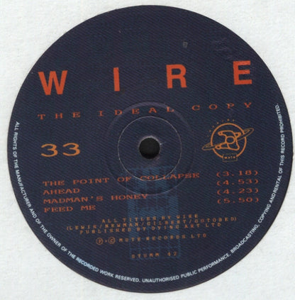 Wire : The Ideal Copy (LP, Album, Blu)