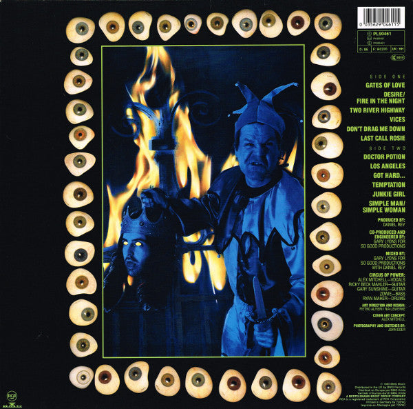 Circus Of Power : Vices (LP, Album)