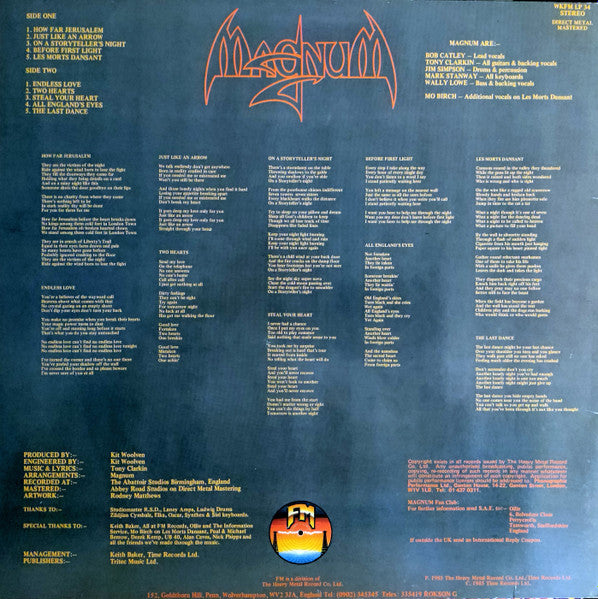 Magnum (3) : On A Storyteller's Night (LP, Album, RP)