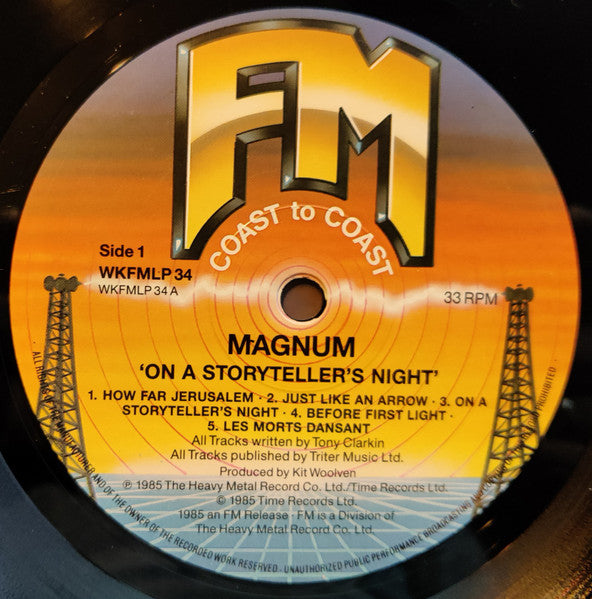 Magnum (3) : On A Storyteller's Night (LP, Album, RP)