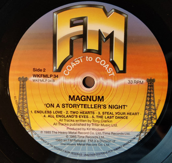 Magnum (3) : On A Storyteller's Night (LP, Album, RP)