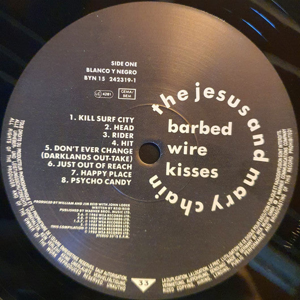 The Jesus And Mary Chain : Barbed Wire Kisses (B-Sides And More) (LP, Comp, © P)