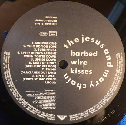 The Jesus And Mary Chain : Barbed Wire Kisses (B-Sides And More) (LP, Comp, © P)