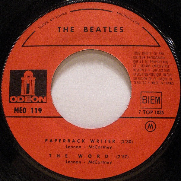 The Beatles : Paperback Writer (7", EP, Mono)