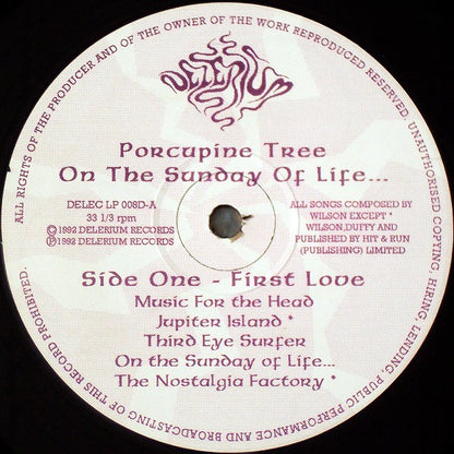 Porcupine Tree : On The Sunday Of Life... (2xLP, Album)