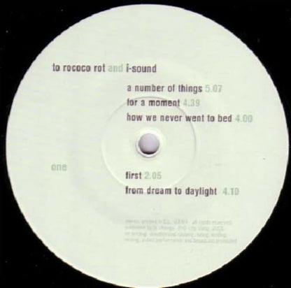 To Rococo Rot And I-Sound : Music Is A Hungry Ghost (LP, Album, Dlx, 180)