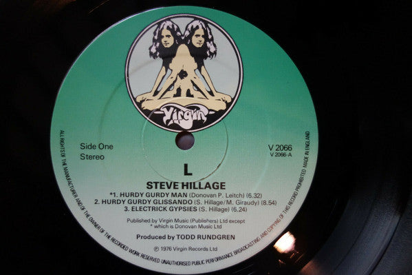 Steve Hillage : L (LP, Album, Glo)